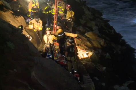 man rescued sunset cliffs san diego|sunset cliffs man trapped.